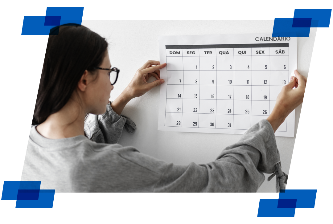 calendário editorial simples